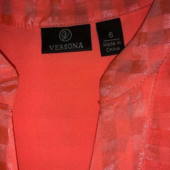 Versona Coral Dress, Size 6 - Picture 2 of 5